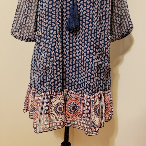 FLOWY CHIFFON TUNIC DRESS medium - Picture 2 of 11